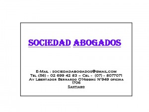 Sociedad Abogados oficios y profesiones en Santiago |  ABOGADOS JUICIOS LABORALES CONSULTA GRATIS AL 02 - 699 42 83, ABOGADOS JUICIOS LABORALES