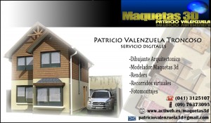 patricio valenzuela oficios y profesiones en Concepci&oacute;n |  Dibujante arquitectonico 2d y 3d, maquetas3d, arquitectura e ingenieria, renders, fotomontajes, recorridos virtuales etc.