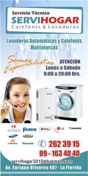  oficios y profesiones en La Florida |  REPARACION DE CALEFONTS & LAVADORAS  LA FLORIDA, TRABAJAMOS EN SU DOMOCILIO -RAPIDEZ- GARANTIA -SERIEDAD