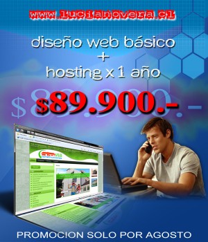 Luciano Vera oficios y profesiones en Santiago |  Dise&ntilde;o WEB Basico + Hosting 1 a&ntilde;o OPORTUNIDAD Unica $89.900.-, dise&ntilde;o web profesional para empresas