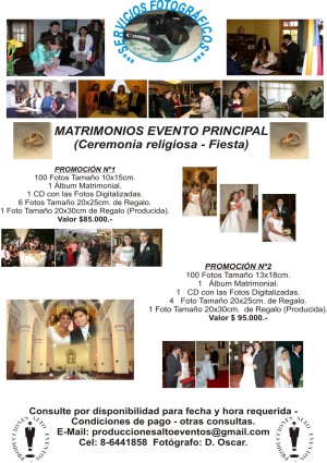 oscar oficios y profesiones en Santiago |  Oscar FOTOGRAFO PARA MATRIMONIOS � EVENTOS � BAUTISOS � BODAS, FOTOGRAFIA PARA BODAS - MATRIMONIOS   FOTOGRAFO PARA BODAS 