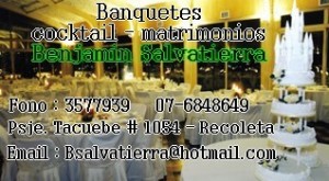 benjamin salvatierra oficios y profesiones en Santiago |  banqueteria fina, eventos en general