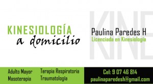 Paulina Paredes H oficios y profesiones en Santiago |  kinesiologia a domicilio, kinesiologa 