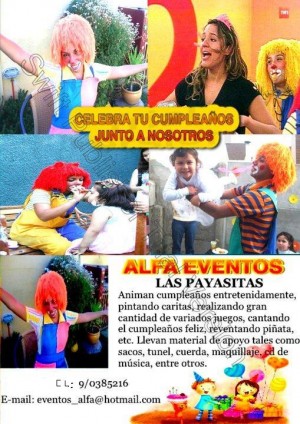 Alfa Eventos Cumplea&ntilde;os Fono: 2261874 oficios y profesiones en La Reina |  Payasos Para Cumplea&ntilde;os Titeres Para Cumplea&ntilde;os Magos Cumplea&ntilde;os 2261874, Animadores Inafantiles Lazy Town Monitoras Barney Minnie Mickey Castillos.