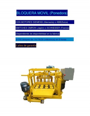 Oscar oficios y profesiones en Santiago |  Bloquera con motores Siemens, 2 a&ntilde;os garant&iacute;a