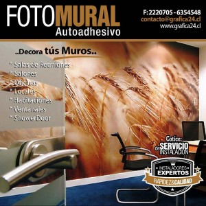 Grafica Autoadhesiva oficios y profesiones en Santiago |  Fotomural Decorativo Impreso en Autoadhesivo, Personaliza y decora tus paredes con vinilo