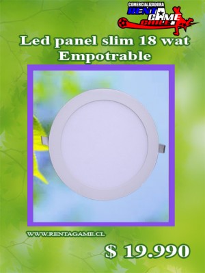 RENTAGAME CHILE oficios y profesiones en La Cisterna |  Led panel slim 18 watt/empotrable/precio: $ 19.990, Rentagame: es lider en iluminacion led