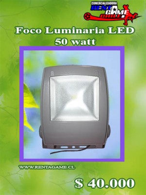 RENTAGAME CHILE oficios y profesiones en La Cisterna |  Foco luminaria led 50 watt/luzfria precio: $ 40.000, Rentagame: es lider en iluminacion led