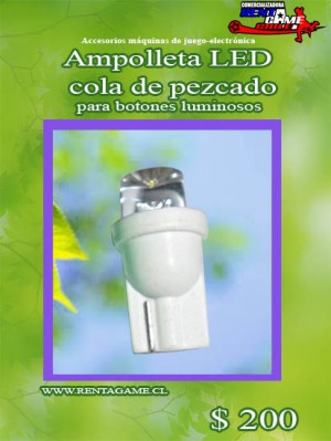 RENTAGAME CHILE oficios y profesiones en La Cisterna |  Ampolleta led cola de pezcado/ precio: $ 200, Rentagame: maquinas de juego:  accesorios,repuestos, servicio tecnico