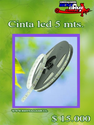 RENTAGAME CHILE oficios y profesiones en La Cisterna |  Cinta led 5 mts./  decoracion de maq. de juego    precio: $ 15.000, Rentagame: maquinas de juego:  accesorios,repuestos, servicio tecnico