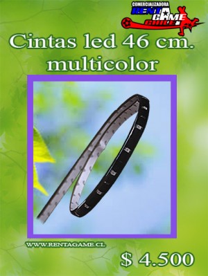 RENTAGAME CHILE oficios y profesiones en La Cisterna |  Cintas led 46 cm. multicolor/precio: $ 4.500, Rentagame: maquinas de juego:  accesorios,repuestos, servicio tecnico