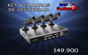 RENTAGAME CHILE oficios y profesiones en La Cisterna |  Kit 4 camaras de vigilancia precio: 149.900, Rentagame: maquinas de juego:  accesorios,repuestos, servicio tecnico