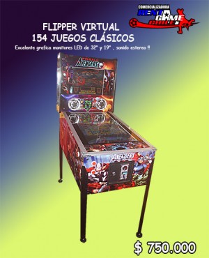 RENTAGAME CHILE oficios y profesiones en La Cisterna |  Flipper virtual 154 juegos/ precio: $ 750.000, Rentagame: es lider en iluminacion led