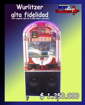 RENTAGAME CHILE oficios y profesiones en La Cisterna |  Wurlitzer alta fidelidad  precio: $ 1.250.000, Rentagame: maquinas de juego:  accesorios,repuestos, servicio tecnico