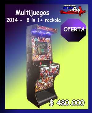 RENTAGAME CHILE oficios y profesiones en La Cisterna |  Multijuegos 2014-8 in 1+rockola precio: $ 480.000, Rentagame: maquinas de juego:  accesorios,repuestos, servicio tecnico