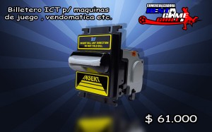 RENTAGAME CHILE oficios y profesiones en La Cisterna |  Billetero ict p/ maquinas de juego , vendom&aacute;tica etc. precio: $ 61.000, Rentagame: maquinas de juego:  accesorios,repuestos, servicio tecnico