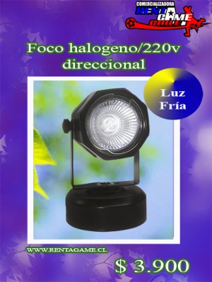 RENTAGAME CHILE oficios y profesiones en La Cisterna |  Foco halogeno/220v/direccional precio oferta de rentagame $ 3.900, Rentagame: es lider en iluminacion led