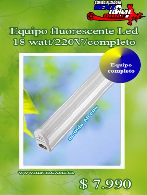 RENTAGAME CHILE oficios y profesiones en La Cisterna |  Equipo fluorescente led/ 18 watt/220v/completo precio: $7.990, Rentagame: es lider en iluminacion led