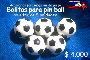 RENTAGAME CHILE oficios y profesiones en La Cisterna |  Bolitas para pin ball dise&ntilde;o futbol /5 unidades precio: $ 4.000, Rentagame: maquinas de juego:  accesorios,repuestos, servicio tecnico