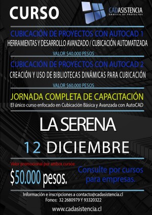Ximena Bravo oficios y profesiones en La Serena |  Curso cubicaci&oacute;n de proyectos con autocad 1 y 2, Capacitaci&oacute;n autocad