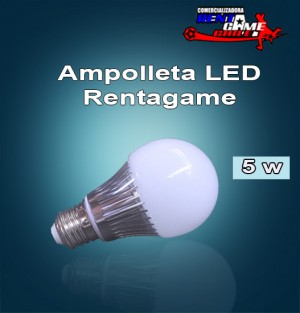 full-led oficios y profesiones en La Cisterna |  Ampolleta led  rentagame 5w/220v luz fria/luzcalida /al, Iluminacion led, ahorre hasta un 90% de energia electrica