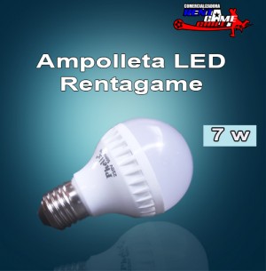 full-led oficios y profesiones en La Cisterna |  Ampolleta led rentagame 7 watt / 220 volt / luz fria o luz calida , Iluminacion led, ahorre hasta un 90% de energia electrica