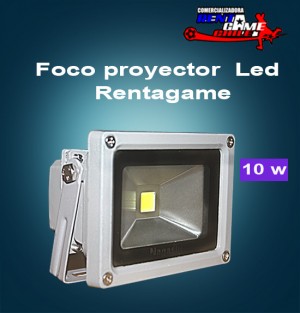 full-led oficios y profesiones en La Cisterna |  Foco proyector  led  rentagame/ 10 watt/aluminio/luz fria, Iluminacion led, ahorre hasta un 90% de energia electrica