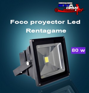 full-led oficios y profesiones en La Cisterna |  Foco proyector led rentagame /80 watt/luz fria, Iluminacion led, ahorre hasta un 90% de energia electrica
