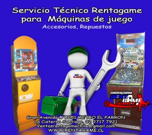  rentagame oficios y profesiones en La Cisterna |  Servicio t&eacute;cnico  rentagame para m&aacute;quinas de juego, Rentagame: maquinas de juego,accesorios, repuestos y serv. tecnico