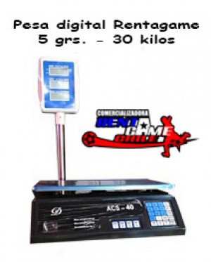 Rentagame chile oficios y profesiones en La Cisterna |  Pesa digital rentagame 5 grs. - 30 kilos, Rentagame: maquinas de juego,accesorios, repuestos y serv. tecnico