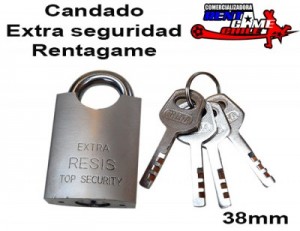 Rentagame chile oficios y profesiones en La Cisterna |  Candado extra seguridad rentagame /38 mm/envios a todo chile, Rentagame: maquinas de juego,accesorios, repuestos y serv. tecnico