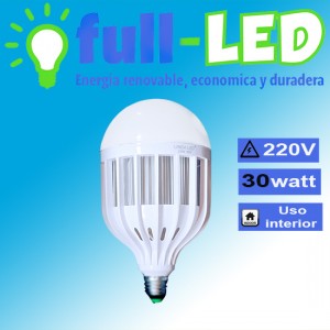importadora full-led oficios y profesiones en La Cisterna |  Ampolleta led 30 watt/iluminaci&oacute;n comercial / tipo jaula, Importadora full-led, es lider en iluminacion led y kit solares