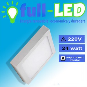 importadora full-led oficios y profesiones en La Cisterna |  Sobrepuesto cuadrado full-led 24 watt /luz fr&iacute;a/envios a todo chile, Importadora full-led, es lider en iluminacion led y kit solares