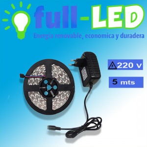importadora full-led oficios y profesiones en La Cisterna |  Cinta full-led 5 metros blanca /220 volt/con transformador, Importadora full-led, es lider en iluminacion led y kit solares