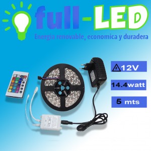importadora full-led oficios y profesiones en La Cisterna |  Cinta full-led rgb 5 mts 50/50/ envios a todo chile, Importadora full-led, es lider en iluminacion led y kit solares