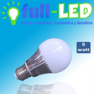 importadora full-led oficios y profesiones en La Cisterna |  Ampolleta full-led  5 watt/220v luz fria/luz calida /aluminio, Importadora full-led, es lider en iluminacion led y kit solares