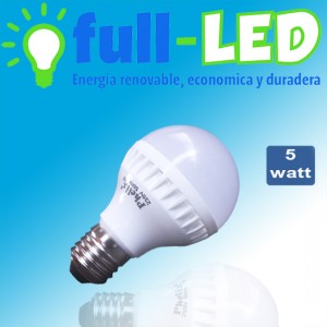 importadora full-led oficios y profesiones en La Cisterna |  Ampolleta   full-led 5 watt/220v luz fria/luzcalida/pl&aacute;stico, Importadora full-led, es lider en iluminacion led y kit solares
