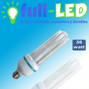 importadora full-led oficios y profesiones en La Cisterna |  Ampolleta full-led tipo maiz  / 36 watt/ envios a todo chile, Importadora full-led, es lider en iluminacion led y kit solares